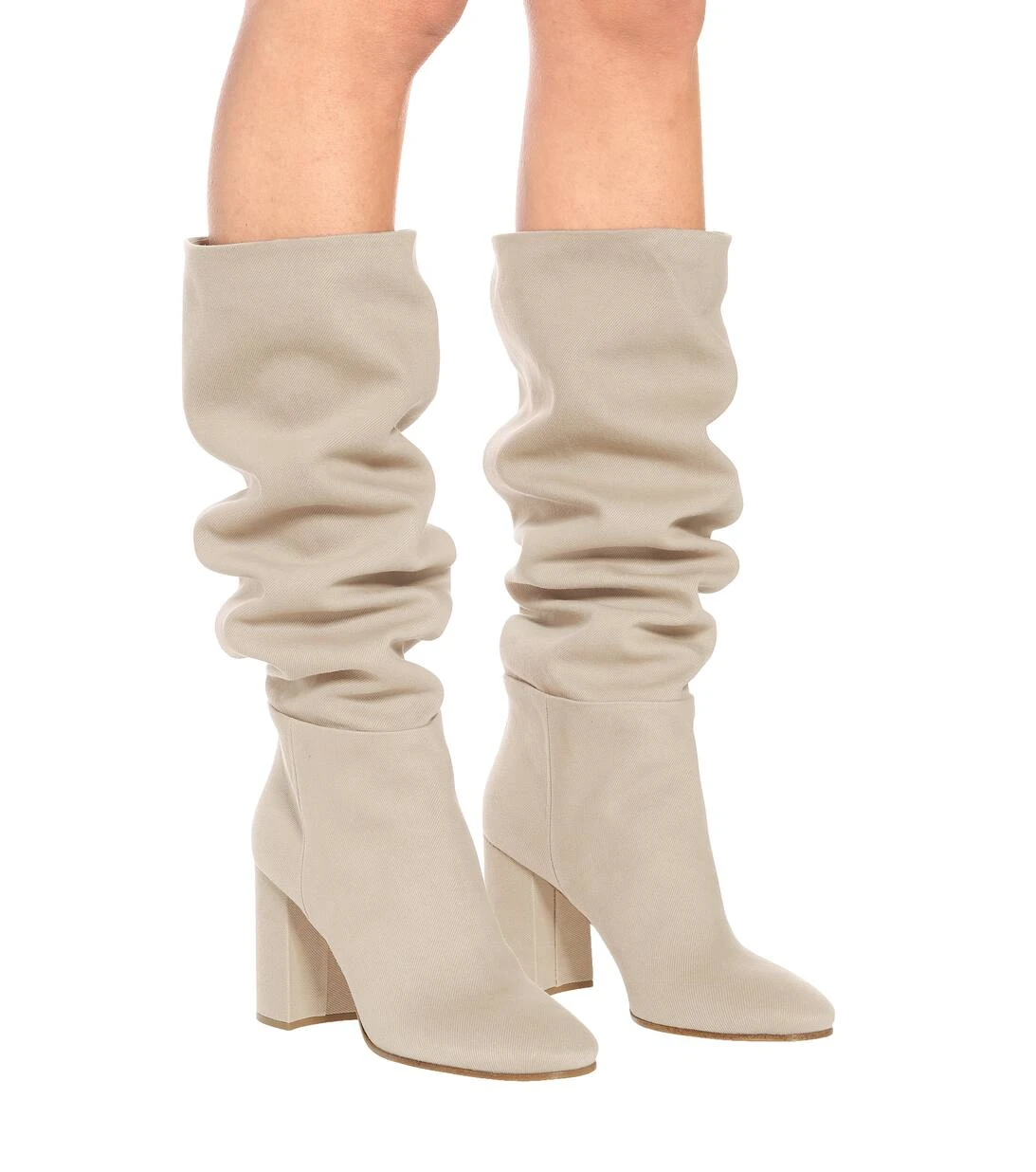 Miu Miu Stiefel Aus Baumwoll-Twill 4 Miu Miu Stiefel Aus Baumwoll-Twill – Bild 4