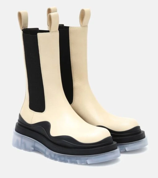 Bottega Veneta Stiefel BV Tire Aus Leder -Paris Texas Shoes Geschaft P00481194