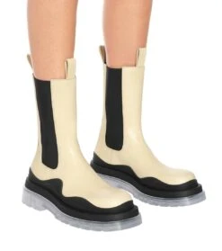 Bottega Veneta Stiefel BV Tire Aus Leder -Paris Texas Shoes Geschaft P00481194 d3