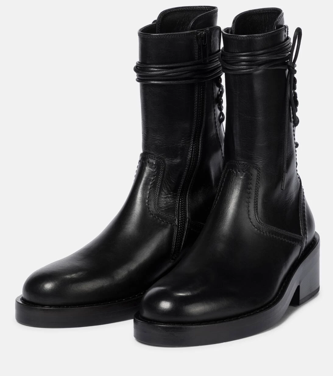 Ann Demeulemeester Stiefel Aus Leder 5 Ann Demeulemeester Stiefel Aus Leder – Bild 5