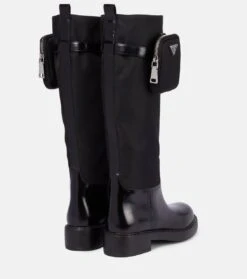 Prada Stiefel Aus Leder Und Nylon -Paris Texas Shoes Geschaft P00587772 d1