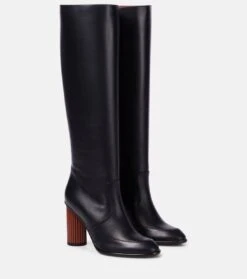 LORO PIANA Stiefel Column Aus Leder