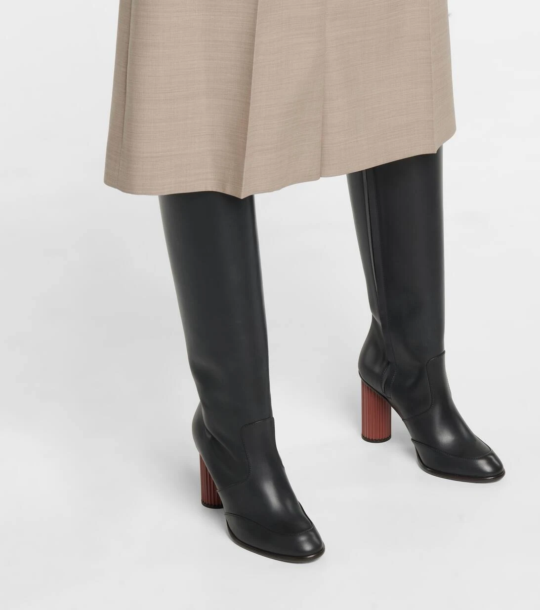 LORO PIANA Stiefel Column Aus Leder 4 LORO PIANA Stiefel Column Aus Leder – Bild 4