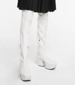 Prada Overknee-Stiefel Aus Lederimitat -Paris Texas Shoes Geschaft P00596773 d2