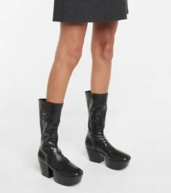 Prada Stiefel Aus Lederimitat 9 Prada Stiefel Aus Lederimitat -Paris Texas Shoes Geschaft P00596780 d2