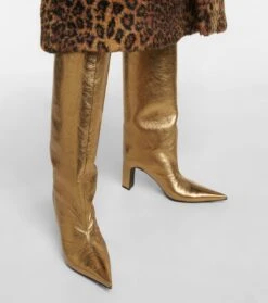 Balenciaga Stiefel Blade Aus Metallic-Leder 9 Balenciaga Stiefel Blade Aus Metallic-Leder -Paris Texas Shoes Geschaft P00635849 d2