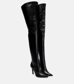 Balenciaga Overknee-Stiefel Aus Leder