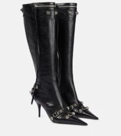 Balenciaga Stiefel Cagole Aus Leder