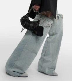 Balenciaga Overknee-Stiefel Falkon Aus Denim -Paris Texas Shoes Geschaft P00682305 d2