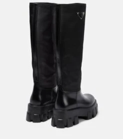 Prada Stiefel Aus Leder Und Nylon -Paris Texas Shoes Geschaft P00695445 d1