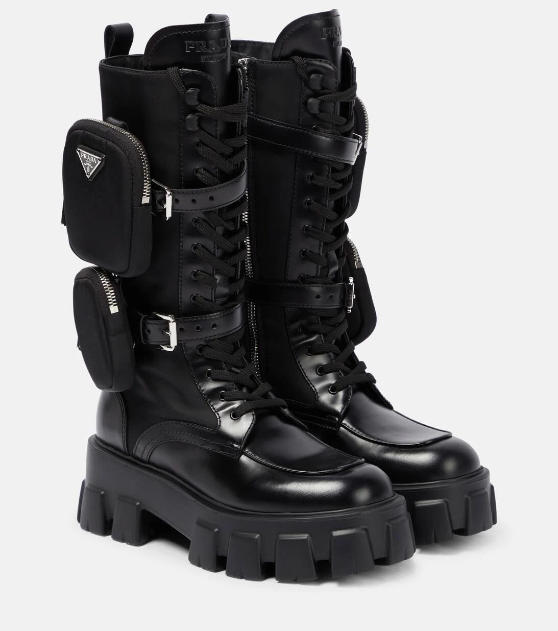 Prada Stiefel Monolith Aus Leder 1 Prada Stiefel Monolith Aus Leder
