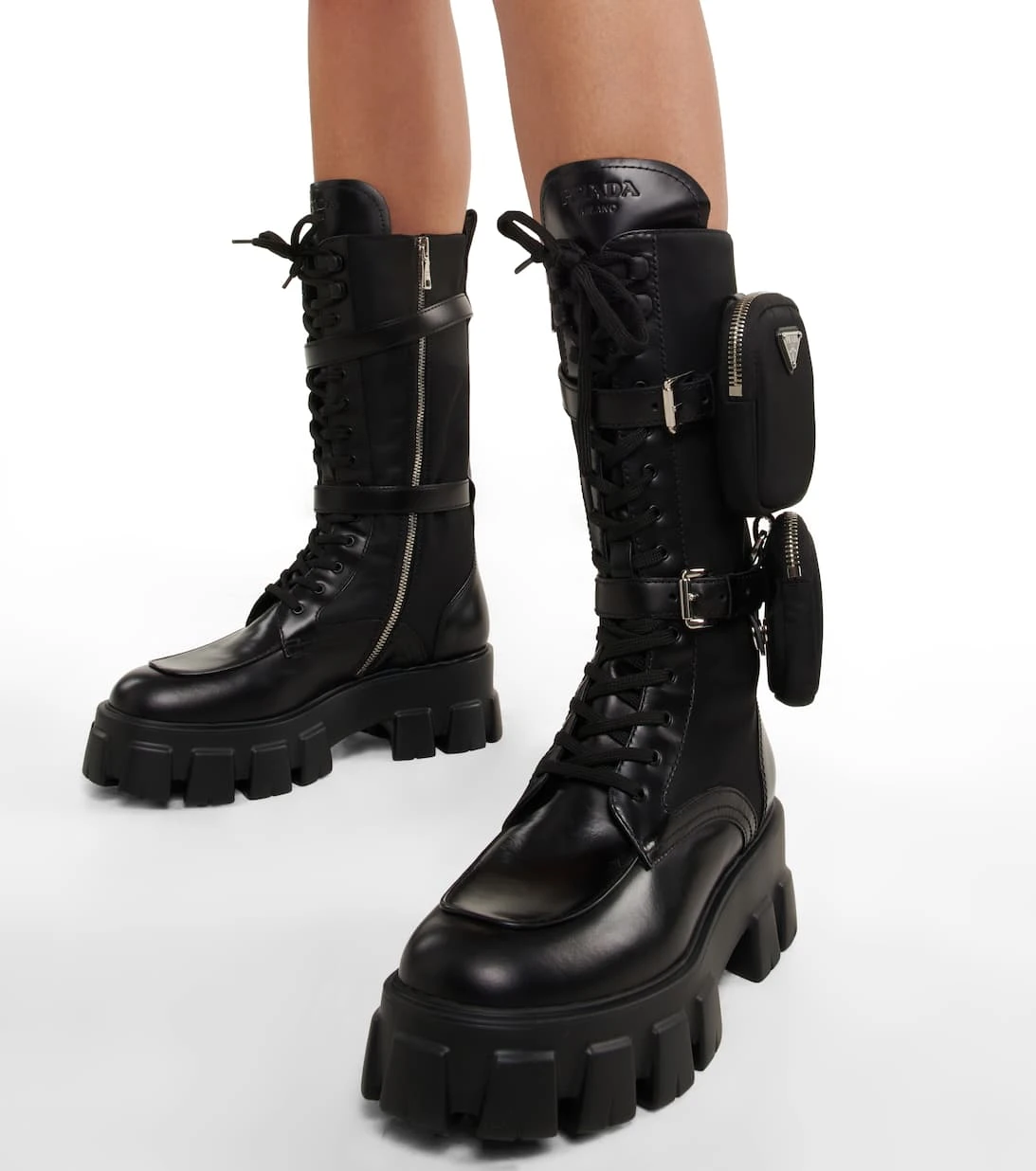 Prada Stiefel Monolith Aus Leder 4 Prada Stiefel Monolith Aus Leder – Bild 4