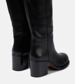 ALAIA Overknee-Stiefel Aus Leder -Paris Texas Shoes Geschaft P00698634 d1