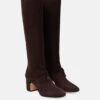 LORO PIANA Stiefel Maxi Charms Aus Veloursleder