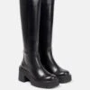 Versace Stiefel Greca Aus Leder