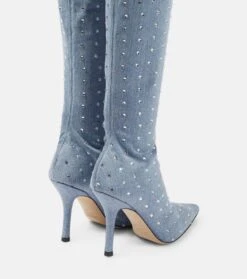 Paris Texas Overknee-Stiefel Holly Mama Aus Denim -Paris Texas Shoes Geschaft P00742858 d1