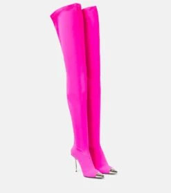 Overknee-Stiefel Aus Jersey