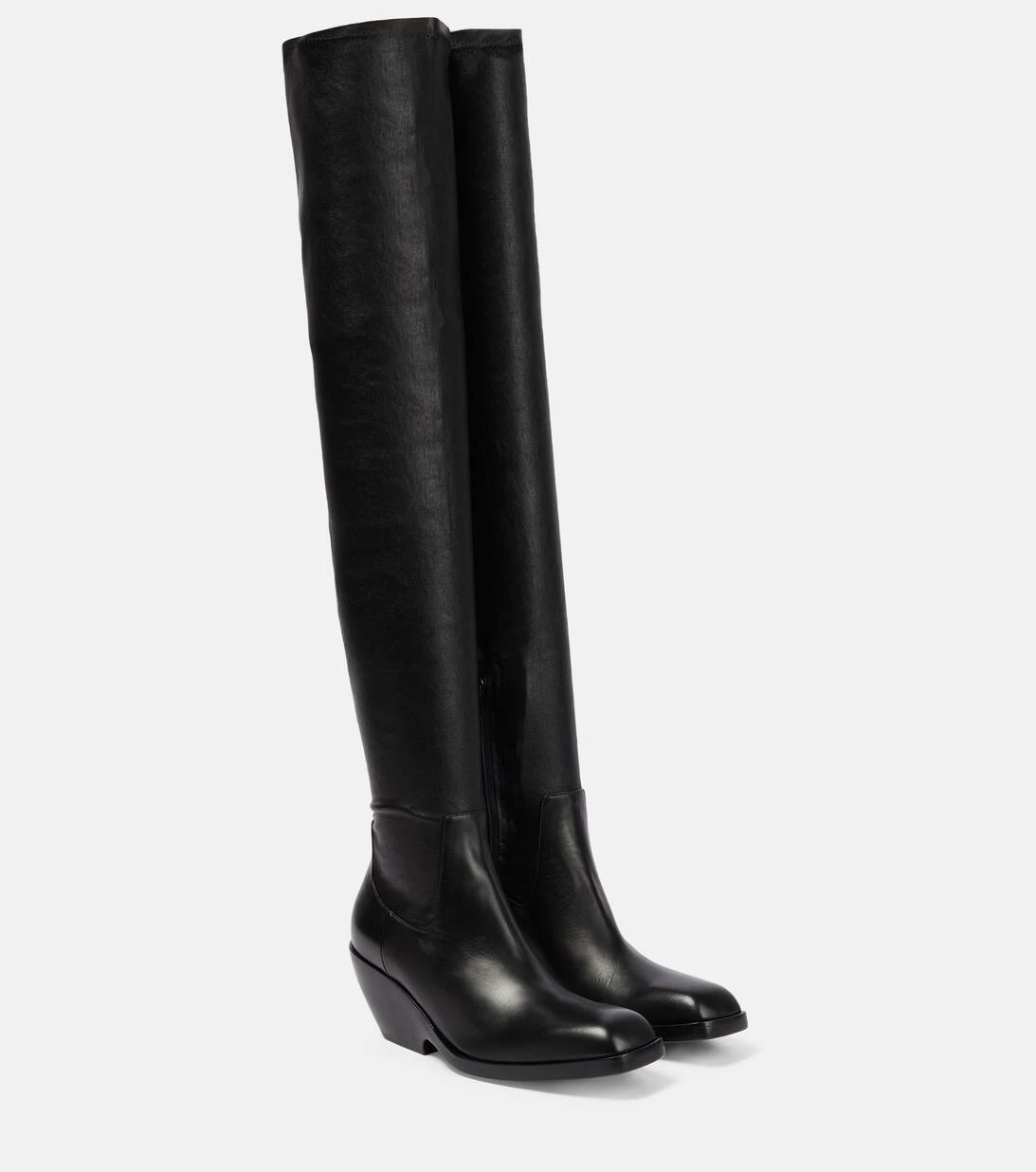 Overknee-Stiefel Hooper Aus Leder 1 Overknee-Stiefel Hooper Aus Leder