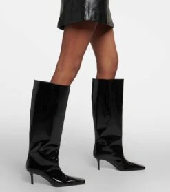 Acne Studios Stiefel Aus Lackleder -Paris Texas Shoes Geschaft P00750900 d2