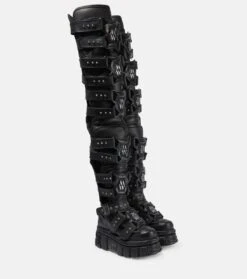 VETEMENTS X New Rock Stiefel Aus Leder