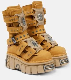 VETEMENTS X New Rock Stiefel Aus Leder