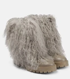 Aquazzura Stiefel Aus Leder Mit Shearling