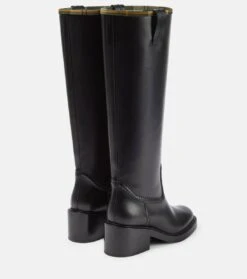 Chloé X Barbour Stiefel Aus Leder -Paris Texas Shoes Geschaft P00766315 d1