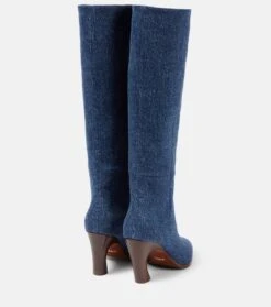 Chloé Stiefel Oli Aus Denim -Paris Texas Shoes Geschaft P00766375 d1
