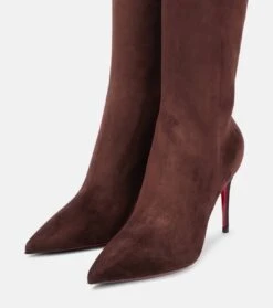 Christian Louboutin Stiefel Kate Botta 85 Aus Veloursleder 10 Christian Louboutin Stiefel Kate Botta 85 Aus Veloursleder -Paris Texas Shoes Geschaft P00766640 d3