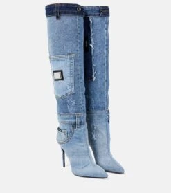 Dolce & Gabbana Stiefel Cardinale Aus Denim