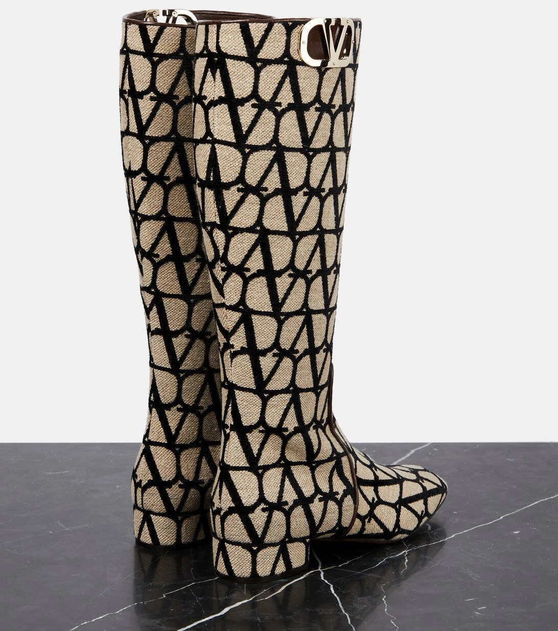 Valentino Garavani Stiefel Toile Iconographe 3 Valentino Garavani Stiefel Toile Iconographe – Bild 3