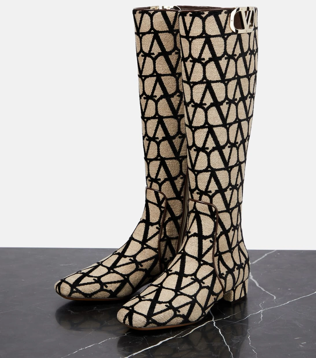 Valentino Garavani Stiefel Toile Iconographe 5 Valentino Garavani Stiefel Toile Iconographe – Bild 5