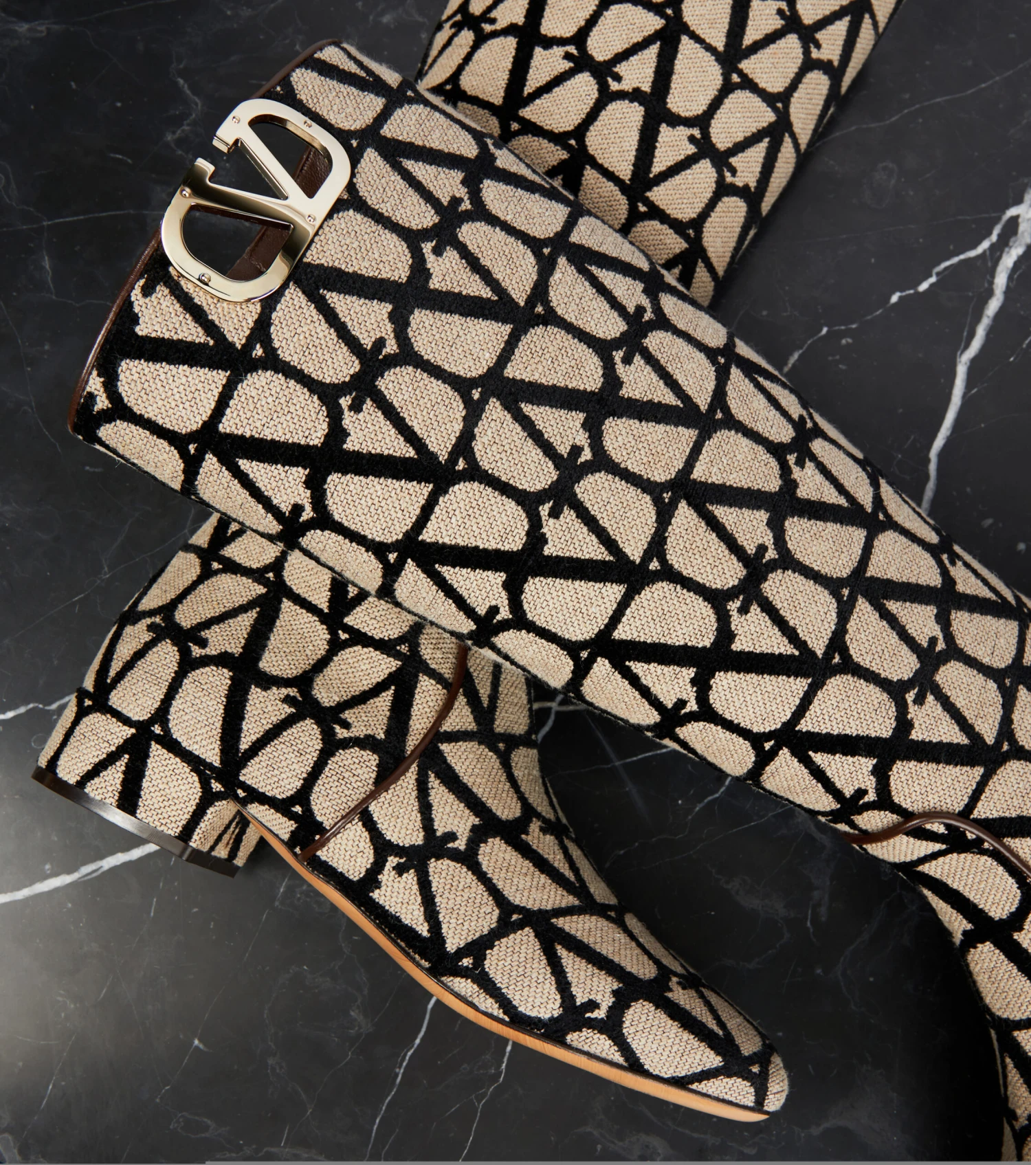 Valentino Garavani Stiefel Toile Iconographe 6 Valentino Garavani Stiefel Toile Iconographe – Bild 6