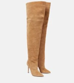 Paris Texas Overknee-Stiefel Aus Veloursleder