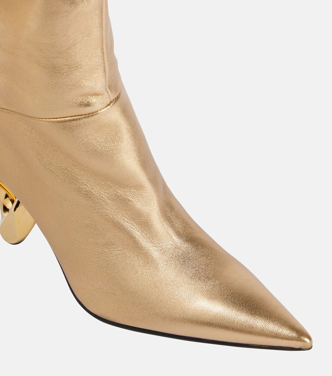 JW Anderson Stiefel Chain Aus Metallic-Leder 6 JW Anderson Stiefel Chain Aus Metallic-Leder – Bild 6