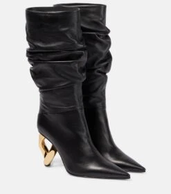 JW Anderson Stiefel Chain Heel Aus Leder