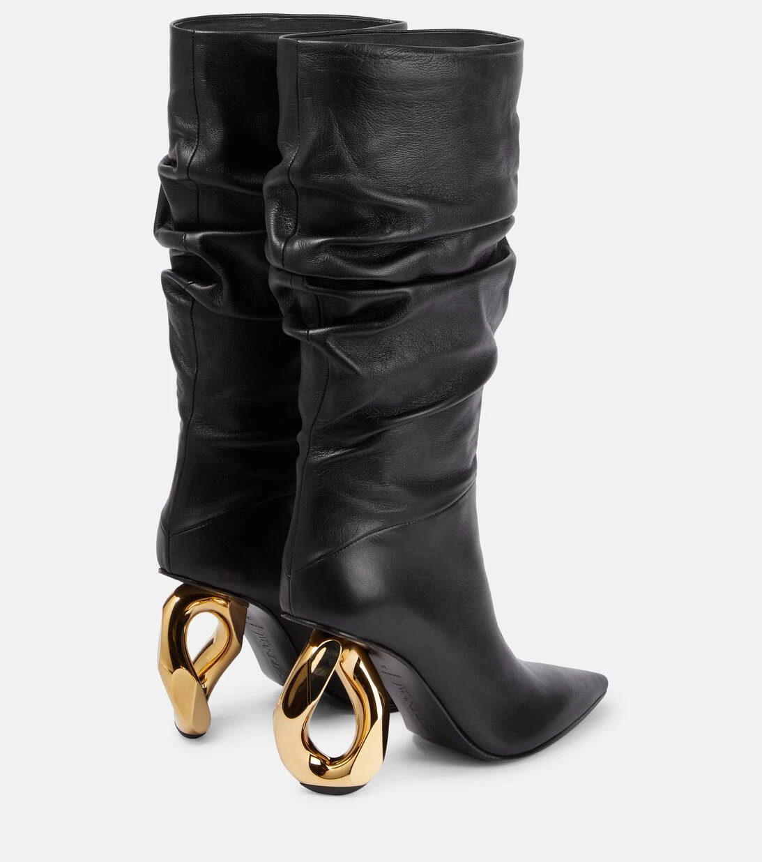 JW Anderson Stiefel Chain Heel Aus Leder 3 JW Anderson Stiefel Chain Heel Aus Leder – Bild 3