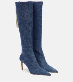 Jacquemus Stiefel Les Bottes Cordao Aus Denim