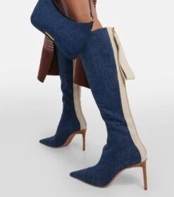 Jacquemus Stiefel Les Bottes Cordao Aus Denim 9 Jacquemus Stiefel Les Bottes Cordao Aus Denim -Paris Texas Shoes Geschaft P00782910 d2