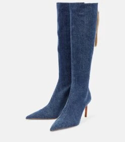 Jacquemus Stiefel Les Bottes Cordao Aus Denim 10 Jacquemus Stiefel Les Bottes Cordao Aus Denim -Paris Texas Shoes Geschaft P00782910 d3