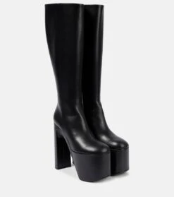 Balenciaga Plateau-Stiefel Camden Aus Leder